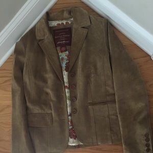 Eddie Bauer Seattle Suede Jacket Genuine Leather